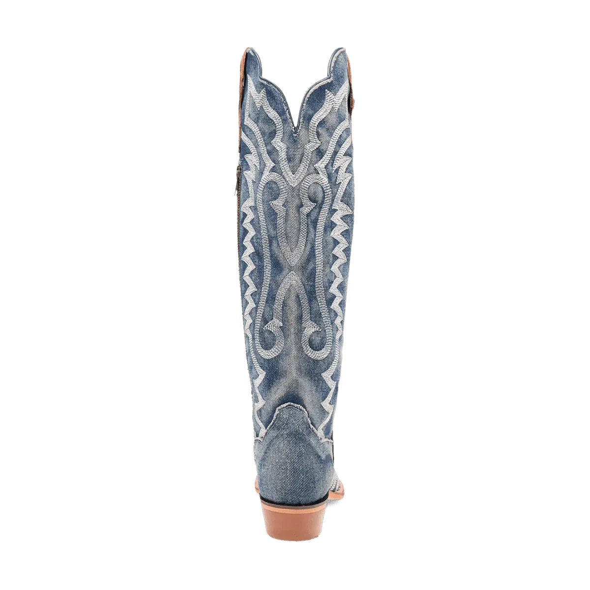 Dan Post Boots Boots Dan Post Women's Denim Darlin Snip Toe Leather Tall Boots - Blue DP5108