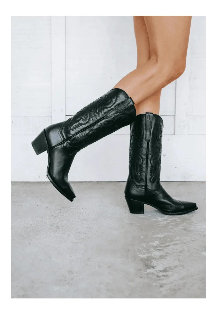 Dan Post Boots Boots Dan Post Women's Maria Snip Toe Leather Boots - Black DP3200