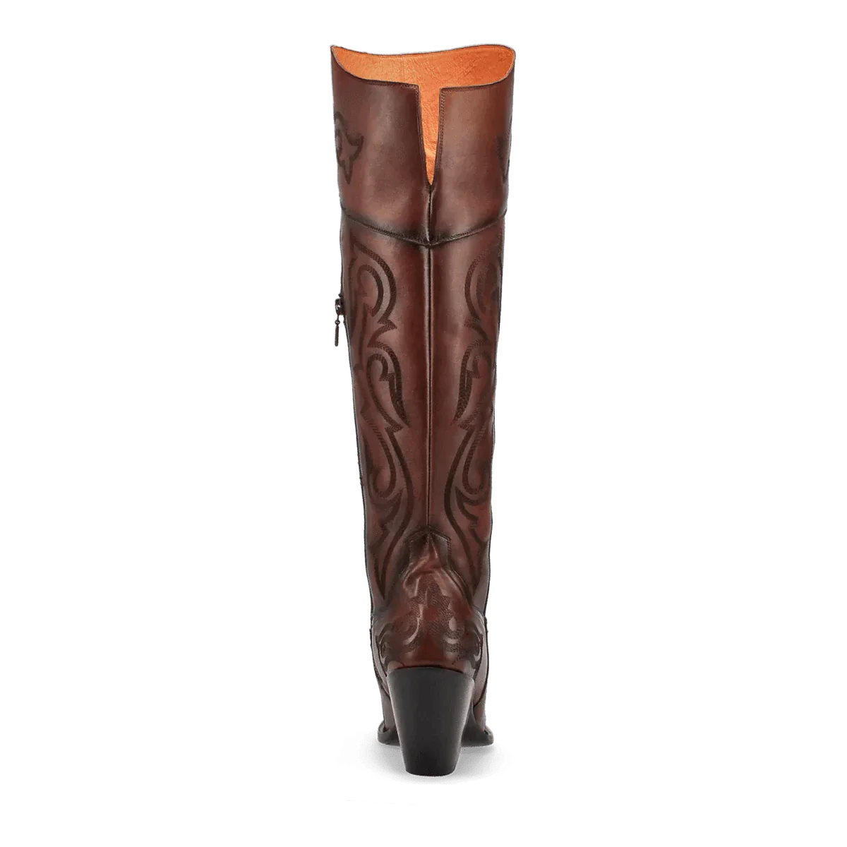 Dan Post Boots Boots Dan Post Women's Seductress Snip Toe Leather Tall Boots - Chestnut DP3285