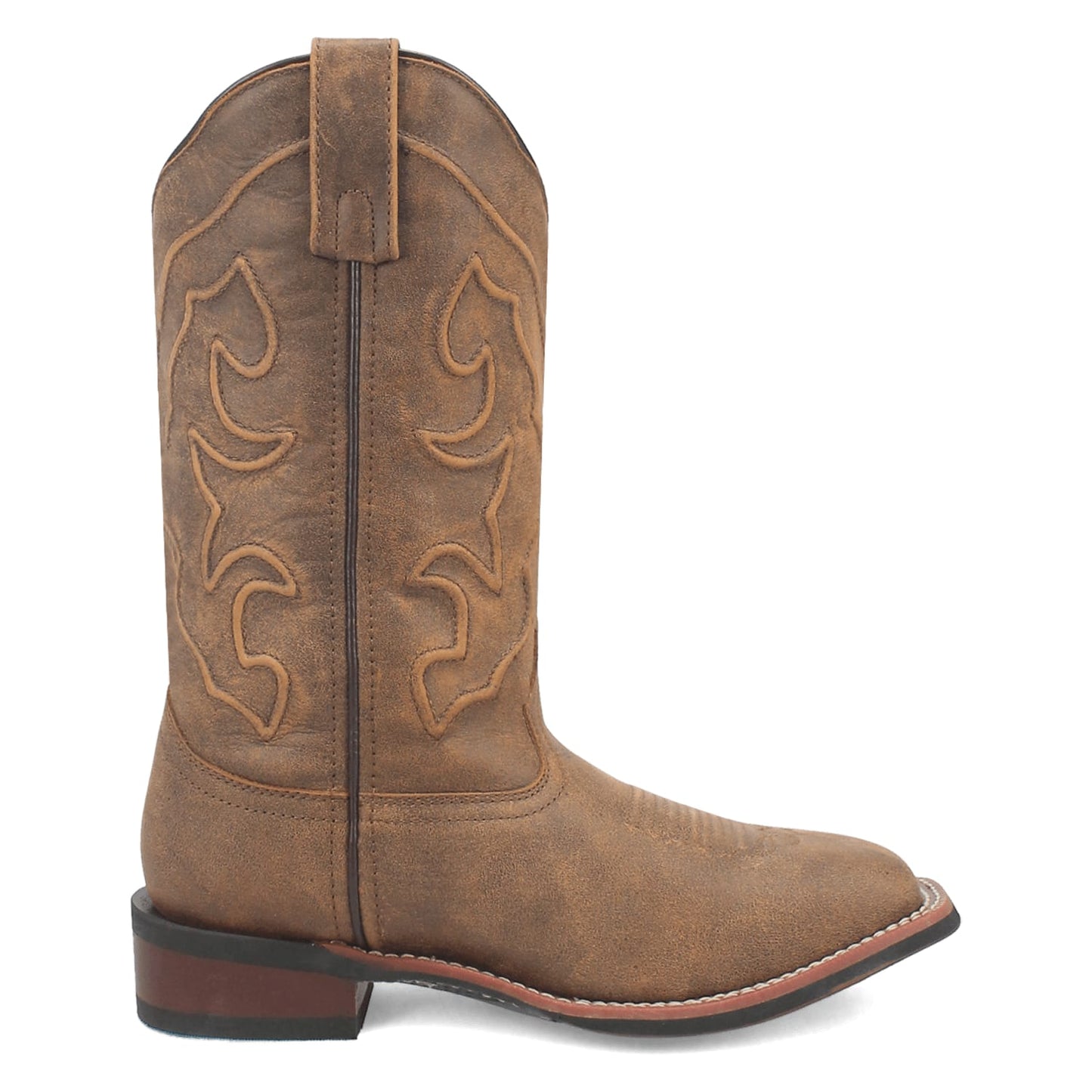 Dan Post Boots Boots Laredo Women's Megan Broad Square Toe Leather Boots - Tan 3119