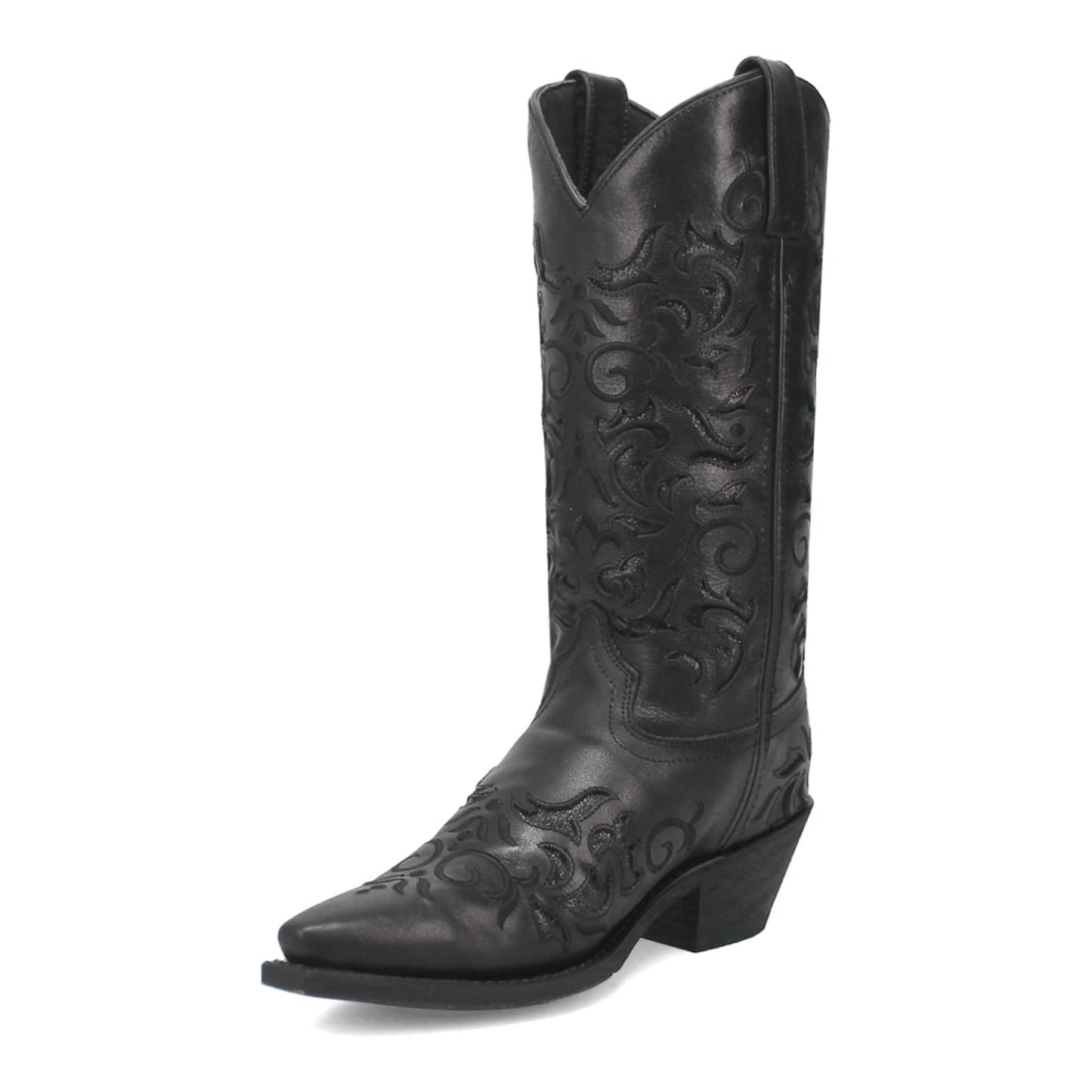 Dan Post Boots Boots Laredo Women's Night Sky Snip Toe Leather Boots - Black 52450
