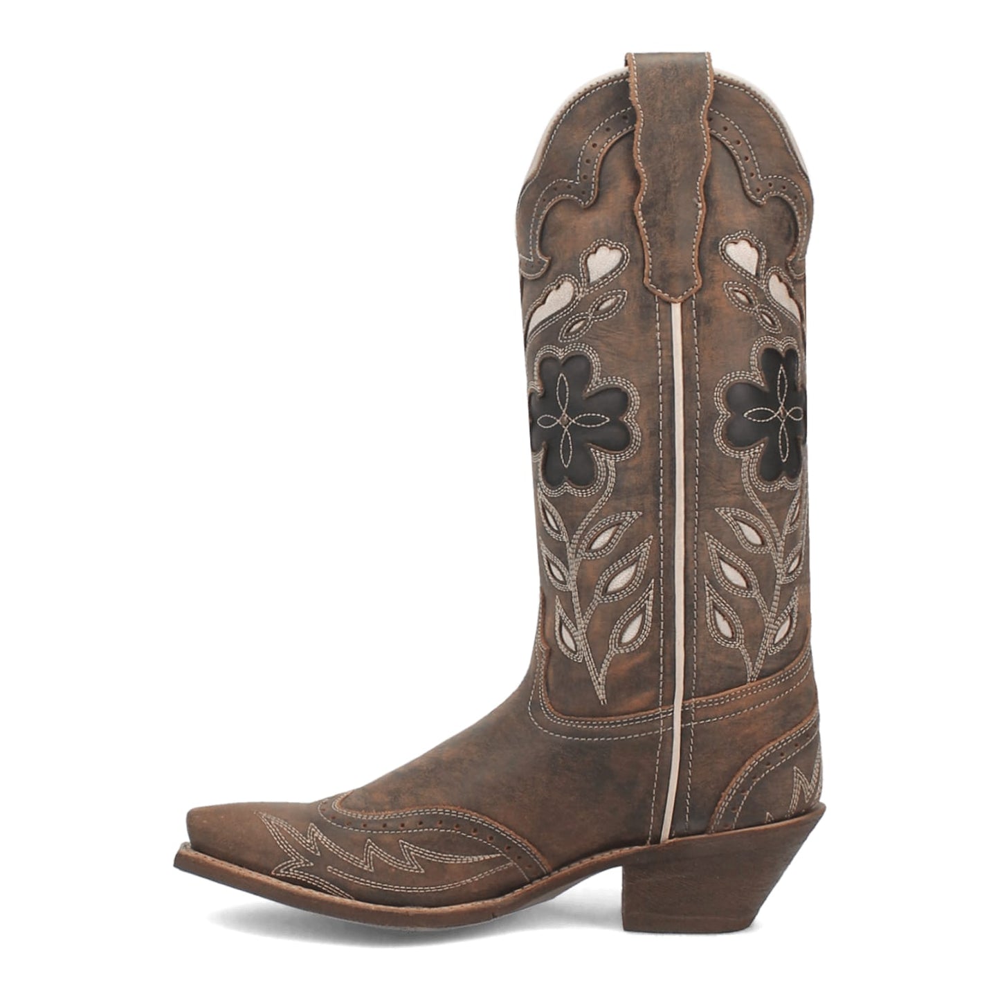 Dan Post Boots Boots Laredo Women's Zury Snip Toe Leather Boots - Brown 54268