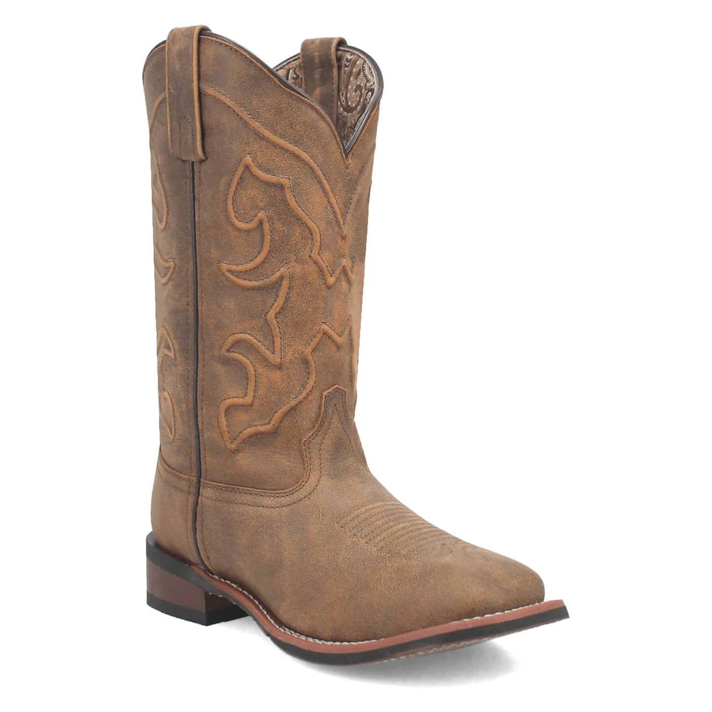 Dan Post Boots Boots Tan / 6 Laredo Women's Megan Broad Square Toe Leather Boots - Tan 3119