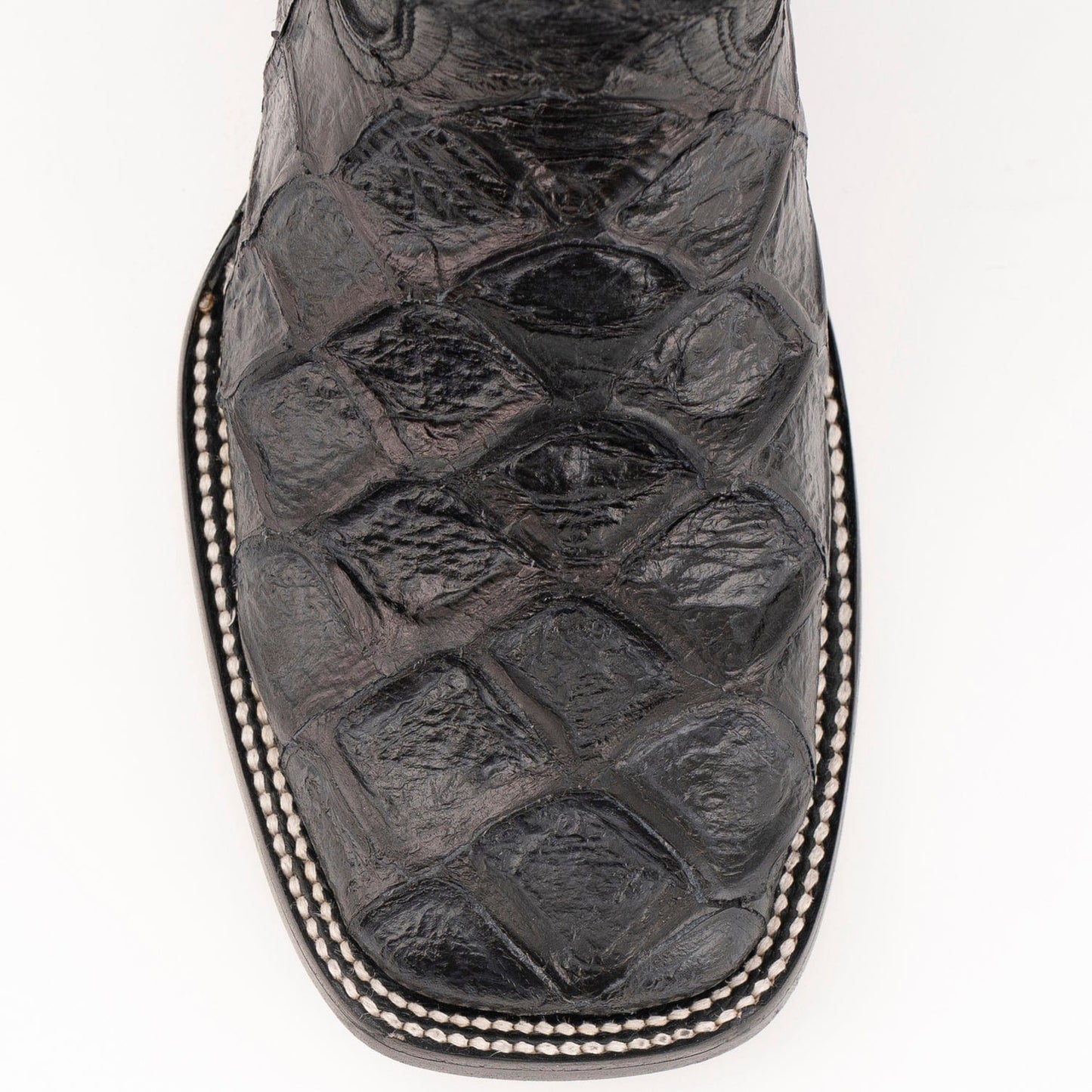 Ferrini Boots Boots 6 Ferrini Women's Bronco Square Toe Boots Pirarucu Fish Print - Black 9339304