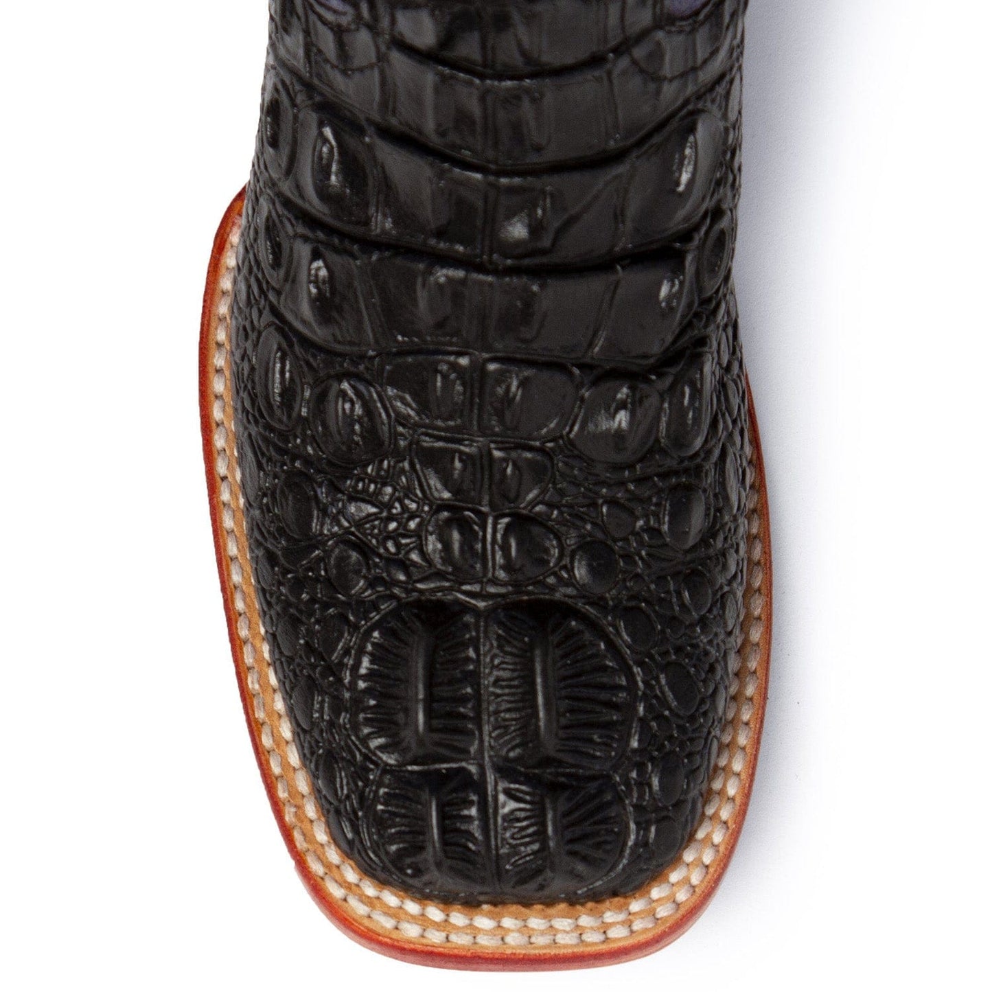 Ferrini Boots Boots 6 Ferrini Women's Rancher Square Toe Boots Crocodile Print - Black/Purple 9049304