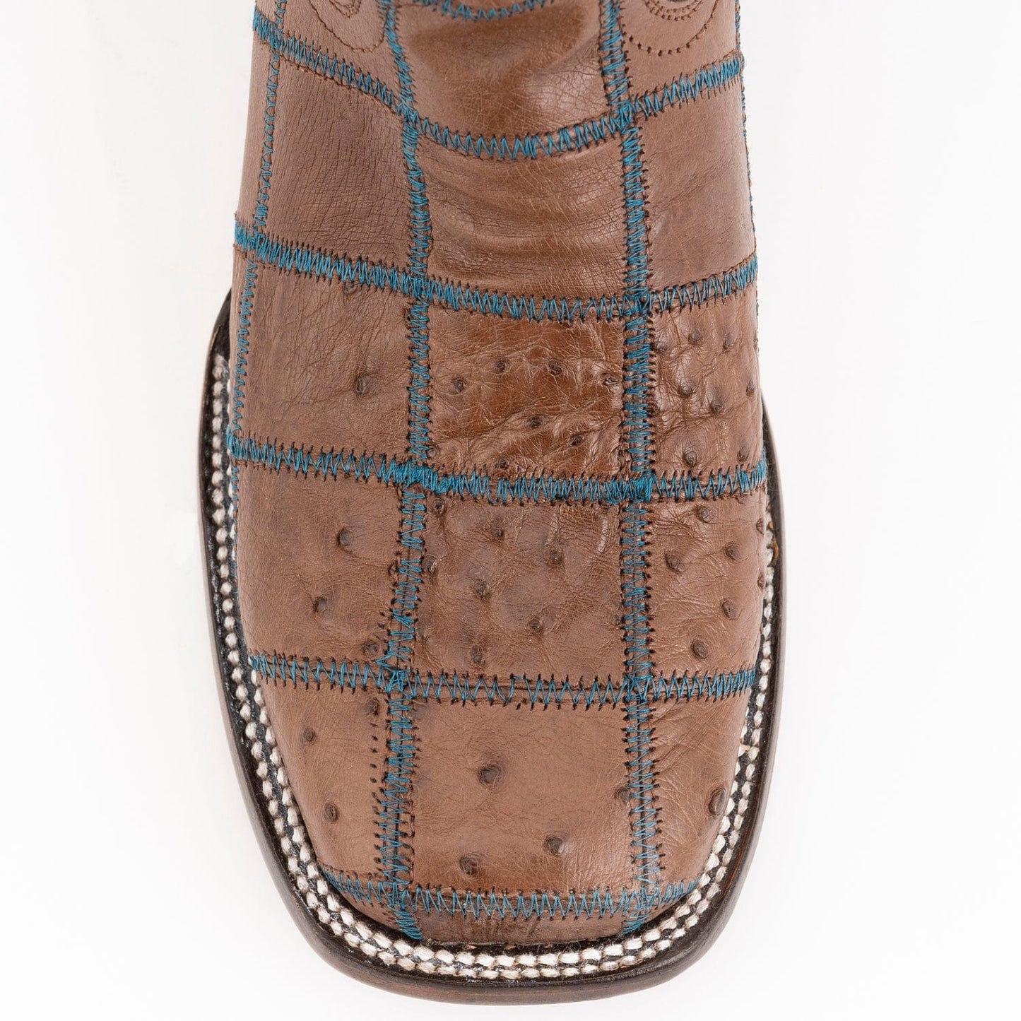 Ferrini Boots Boots 8 D Men's Ferrini Pinto Patch Ostrich Square Toe Boot 1169307