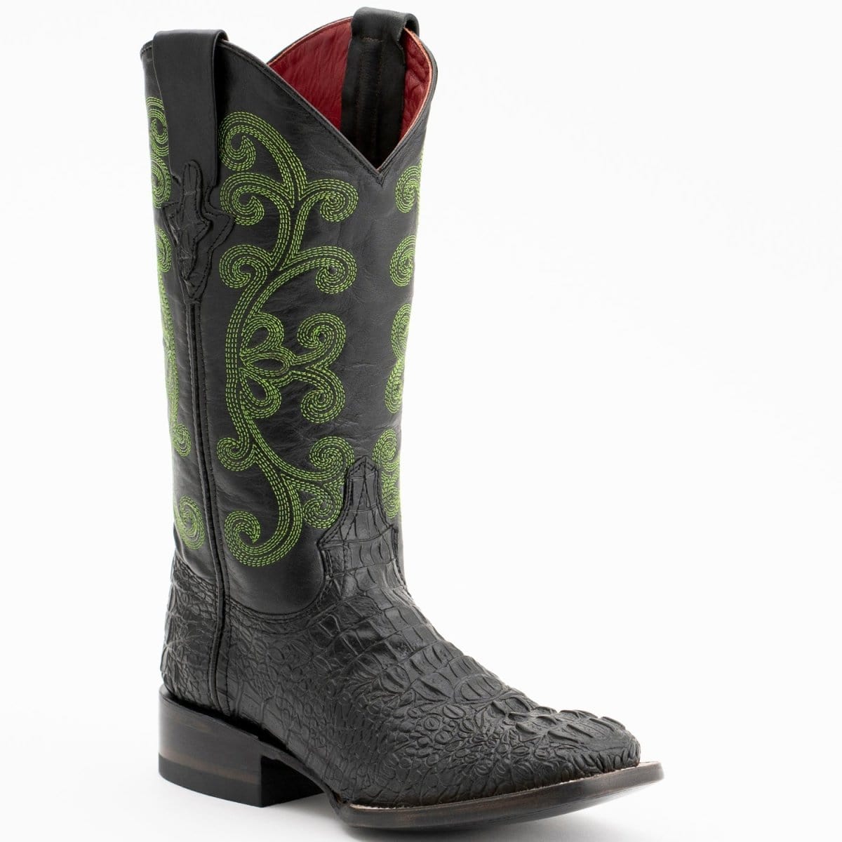 Ferrini Boots Boots Ferrini Women's Stampede Square Toe Boots Crocodile Print - Black 9039304