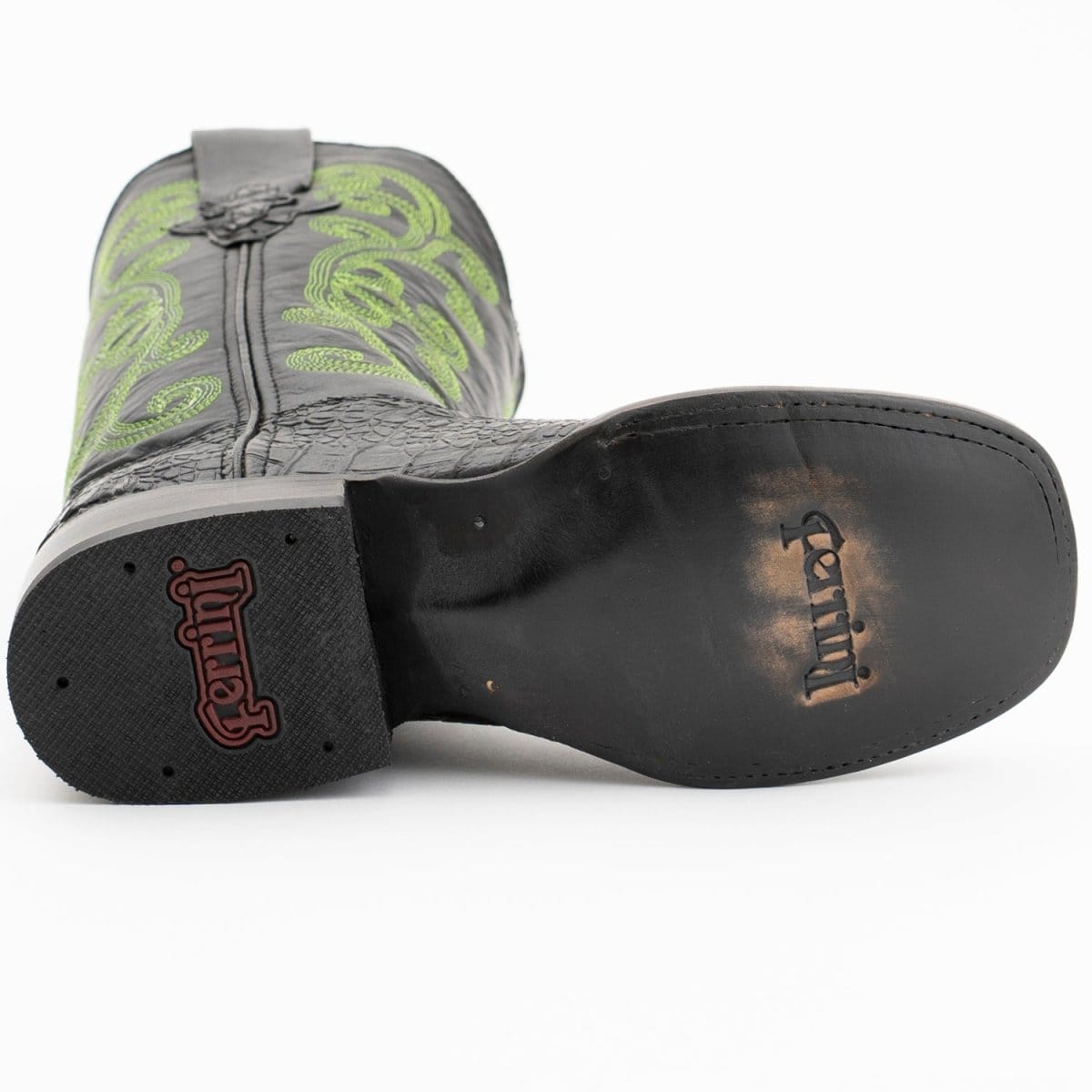 Ferrini Boots Boots Ferrini Women's Stampede Square Toe Boots Crocodile Print - Black 9039304