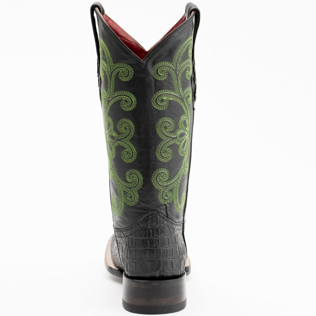 Ferrini Boots Boots Ferrini Women's Stampede Square Toe Boots Crocodile Print - Black 9039304