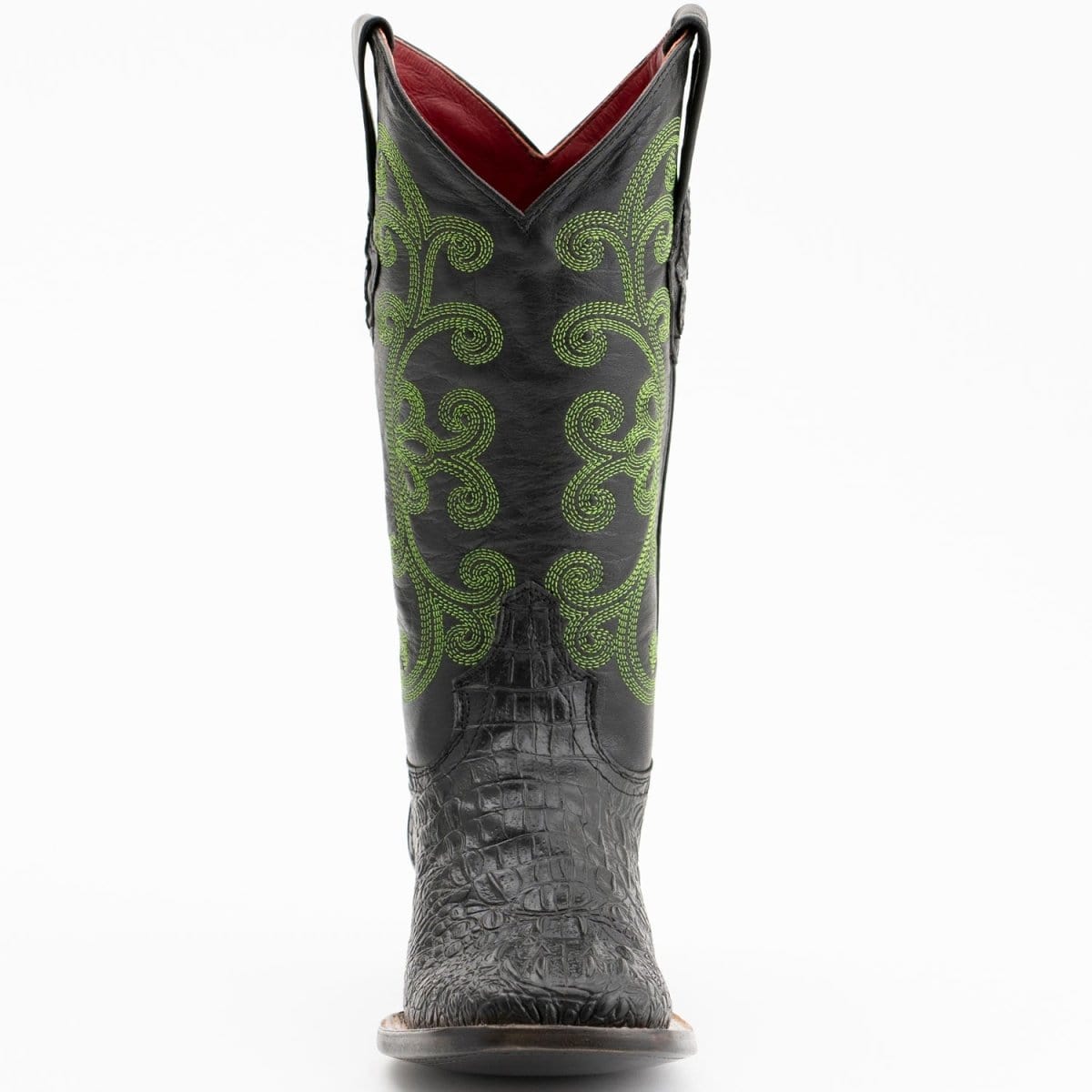 Ferrini Boots Boots Ferrini Women's Stampede Square Toe Boots Crocodile Print - Black 9039304