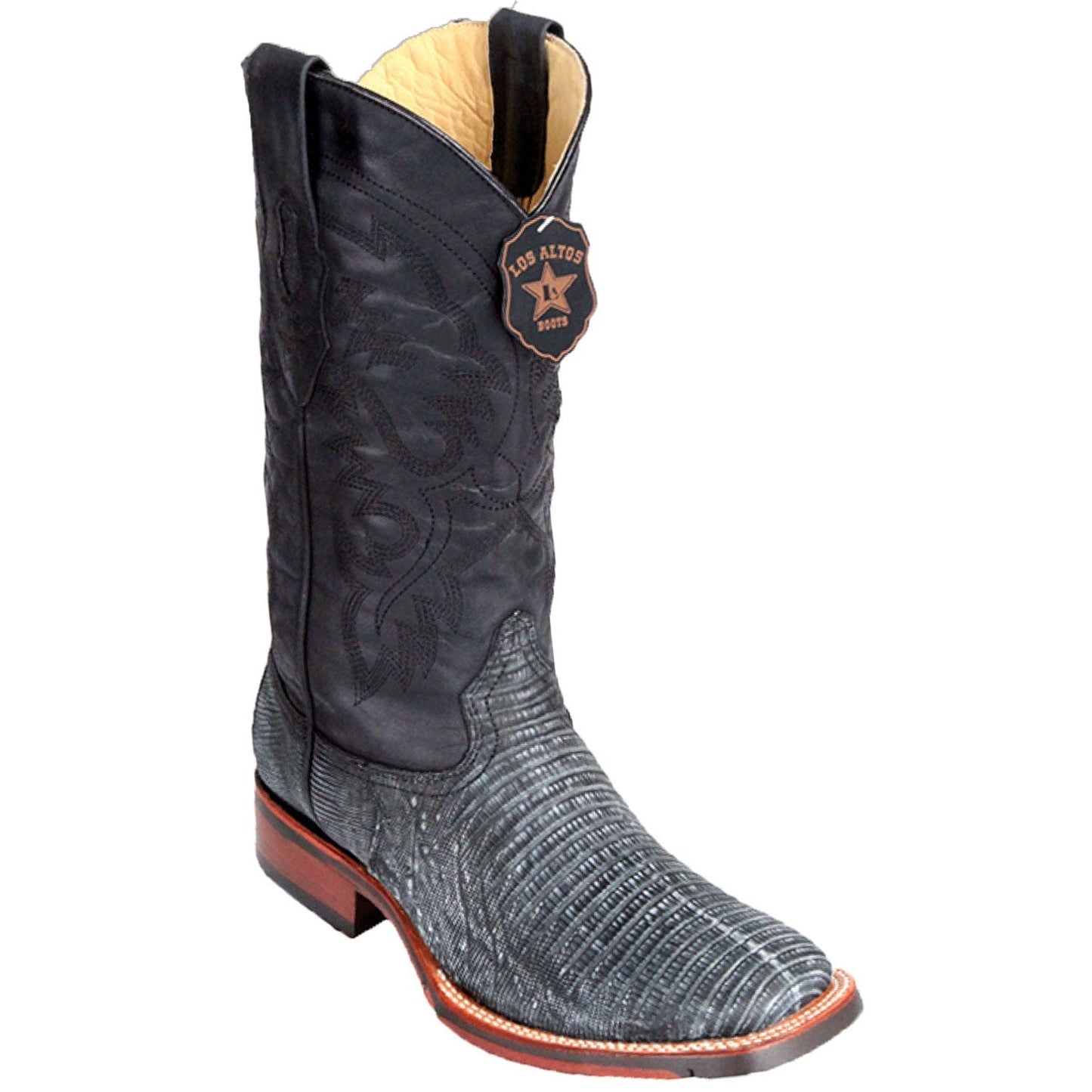 Los Altos Boots Boots Men's Los Altos Lizard Skin Wide Square Toe Boot 8260774