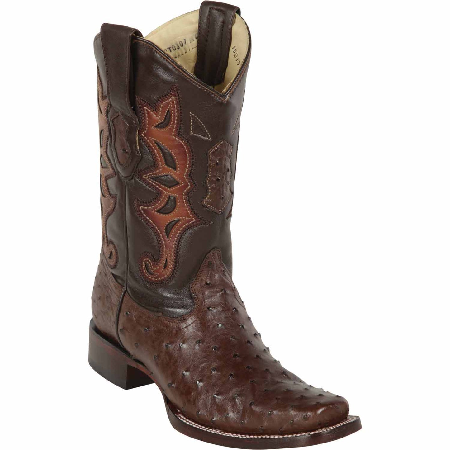 Los Altos Boots Boots Men's Los Altos Ostrich Rodeo Square Toe Boots 812T0307