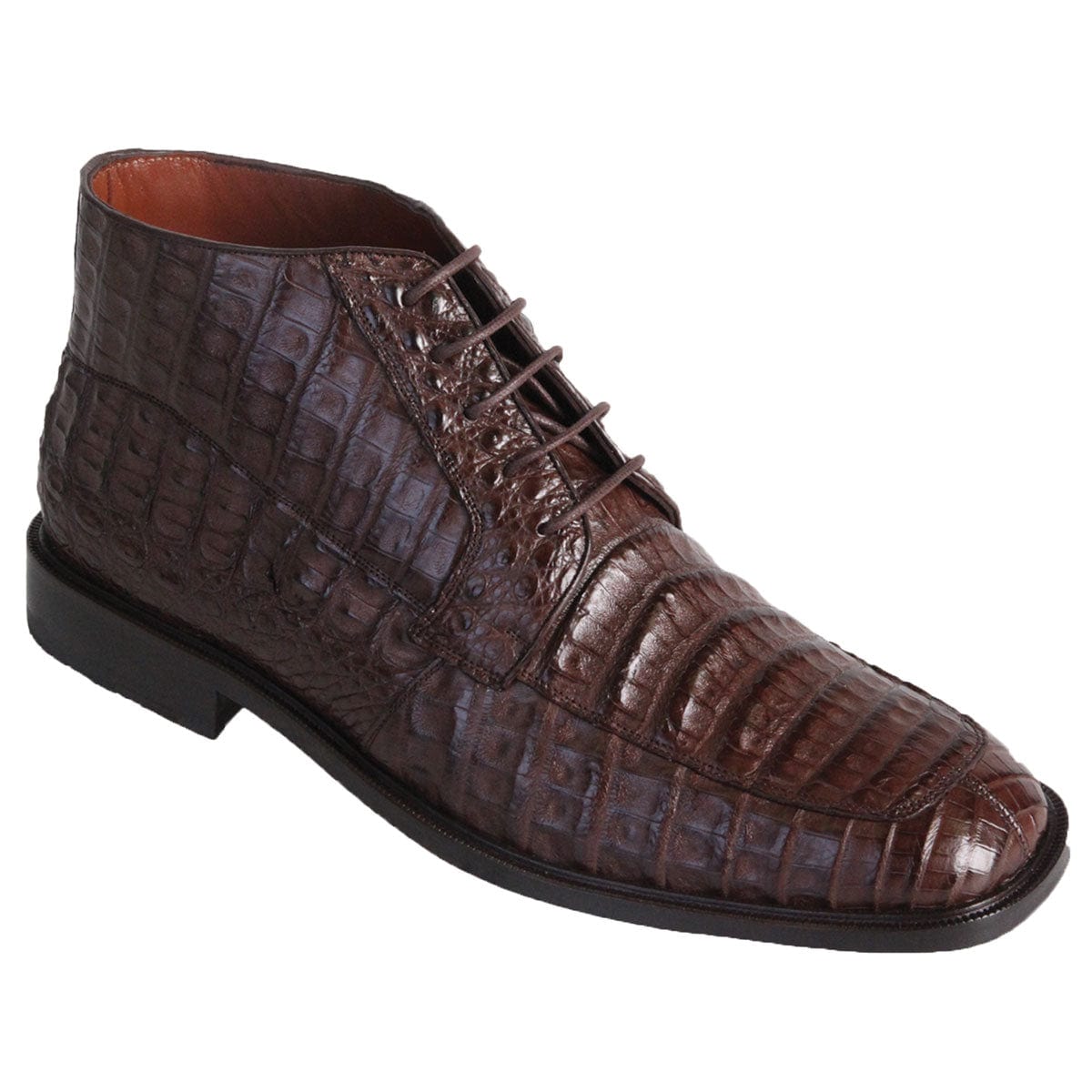 Los Altos Boots Shoes Brown / 6 Men's Original Exotic Caiman Belly Skin ShoeS LAB-ZA30682