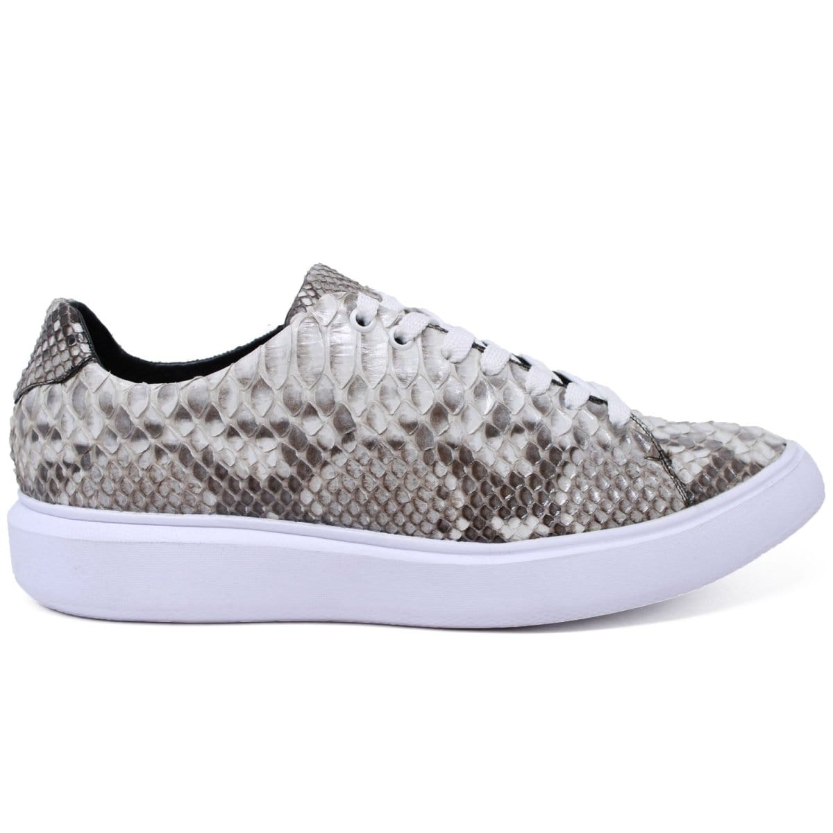 Los Altos Boots Shoes Men's Genuine Full Python Skin Sneakers - Natural LAB-ZSM025749