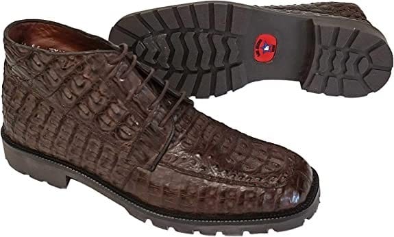 Los Altos Boots Shoes Men's Original Exotic Caiman Hornback Skin Shoes LAB-ZA20602