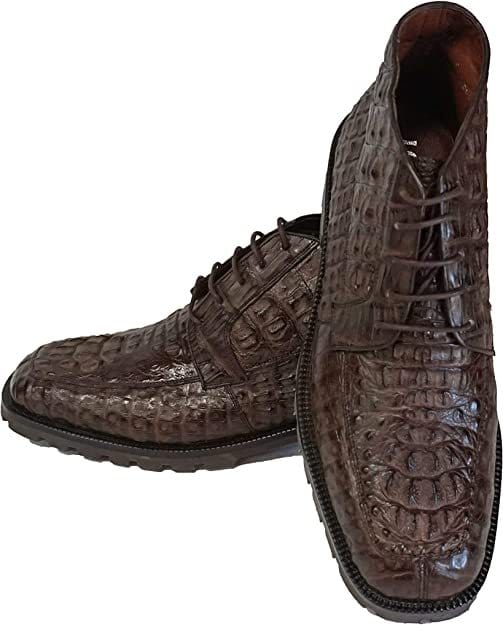 Los Altos Boots Shoes Men's Original Exotic Caiman Hornback Skin Shoes LAB-ZA20602