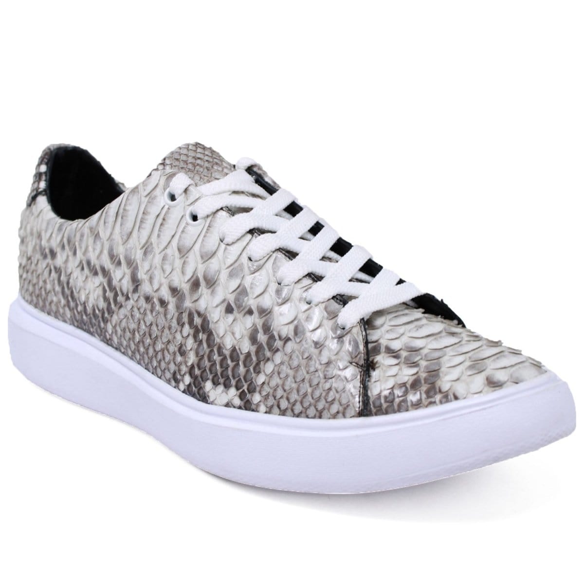 Los Altos Boots Shoes Natural / 6 Men's Genuine Full Python Skin Sneakers - Natural LAB-ZSM025749