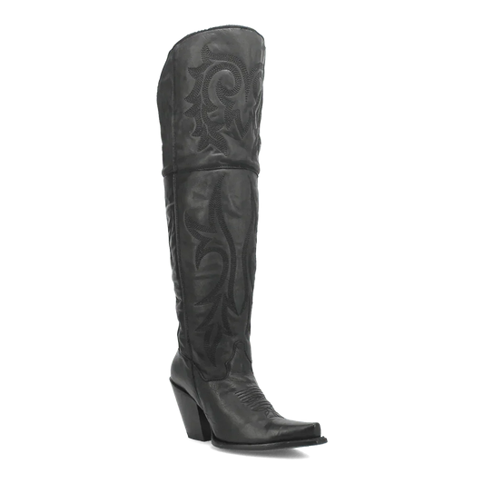 Dan Post Boots Boots Black / 6 Dan Post Women's Jilted Snip Toe Leather Tall Boots - Black DP3789