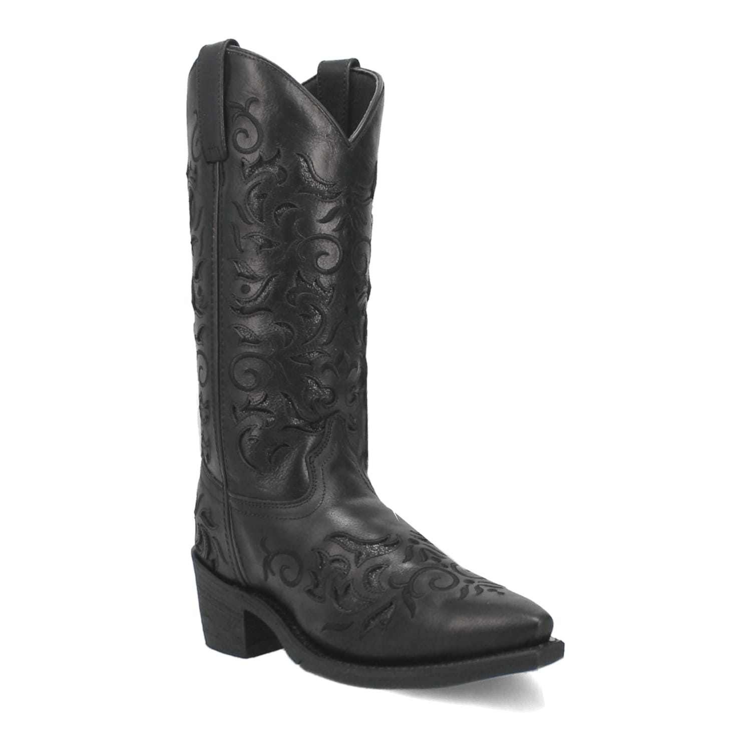 Dan Post Boots Boots Black / 6 Laredo Women's Night Sky Snip Toe Leather Boots - Black 52450
