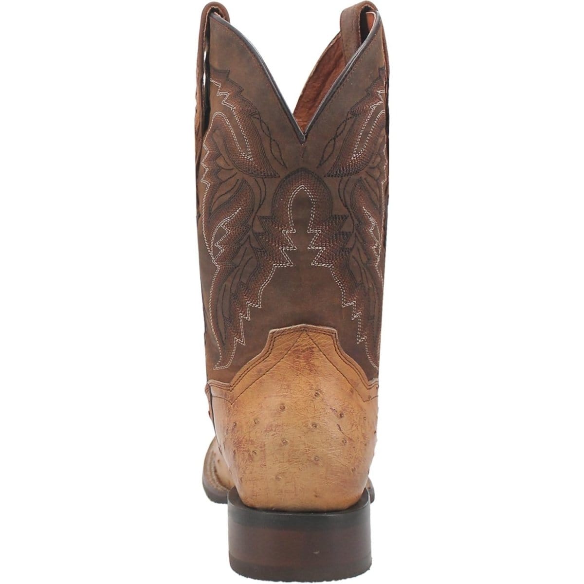 Dan Post Boots Boots Dan Post Men&#39;s Alamosa Full Quill Ostrich Square Toe Boots - Sand