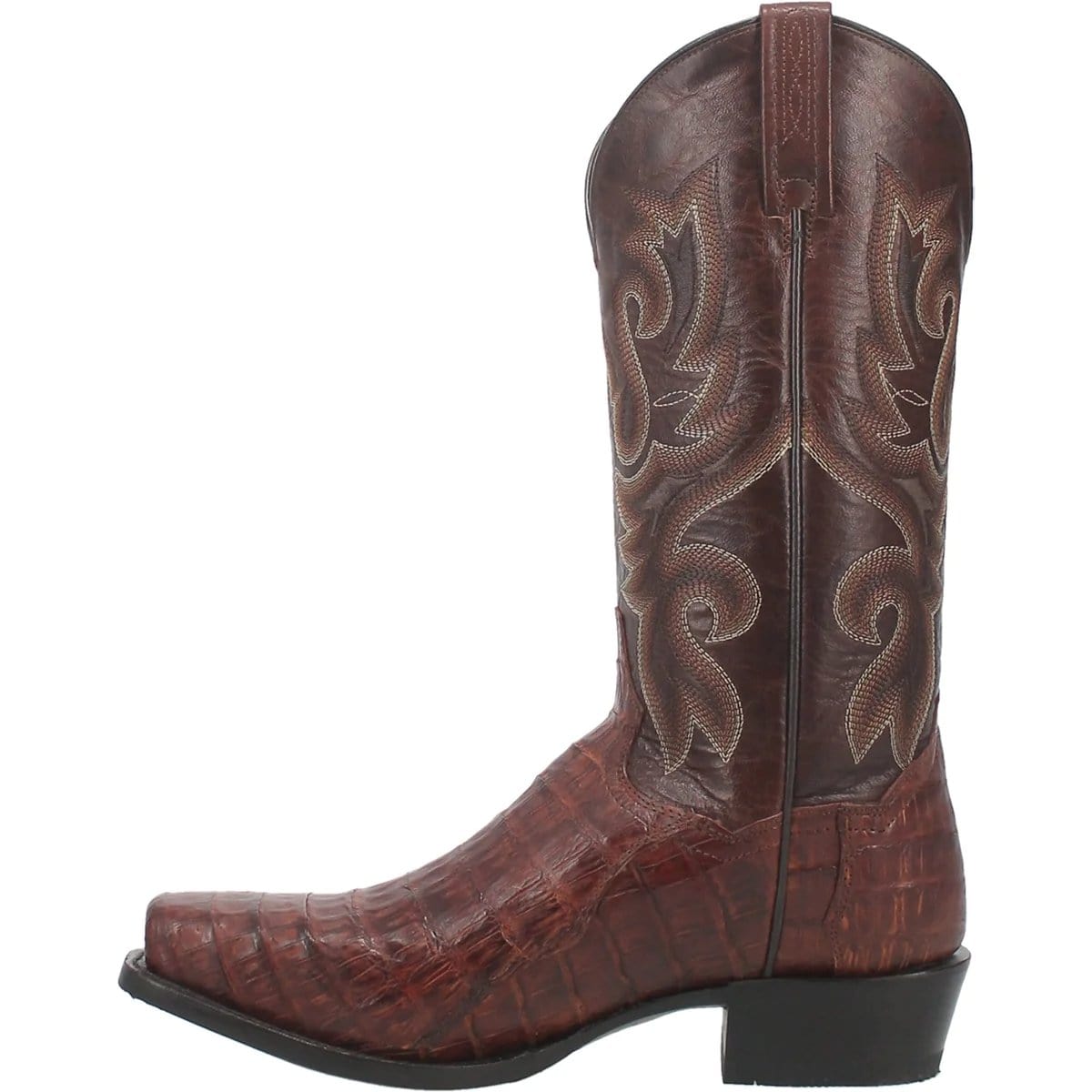 Dan Post Boots Boots Dan Post Men&#39;s Bayou Genuine Caiman Belly Square Toe Boots - Brass