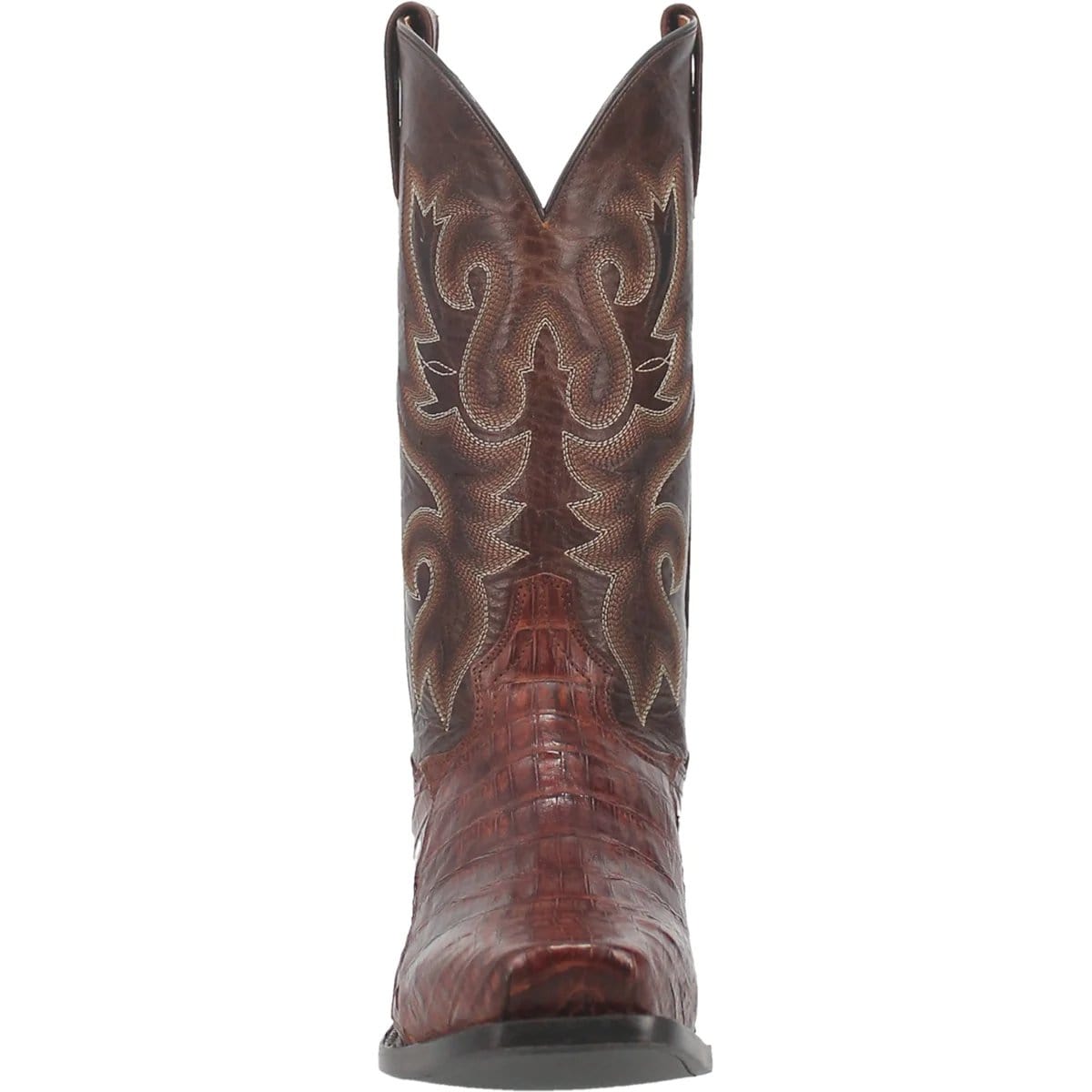 Dan Post Boots Boots Dan Post Men&#39;s Bayou Genuine Caiman Belly Square Toe Boots - Brass