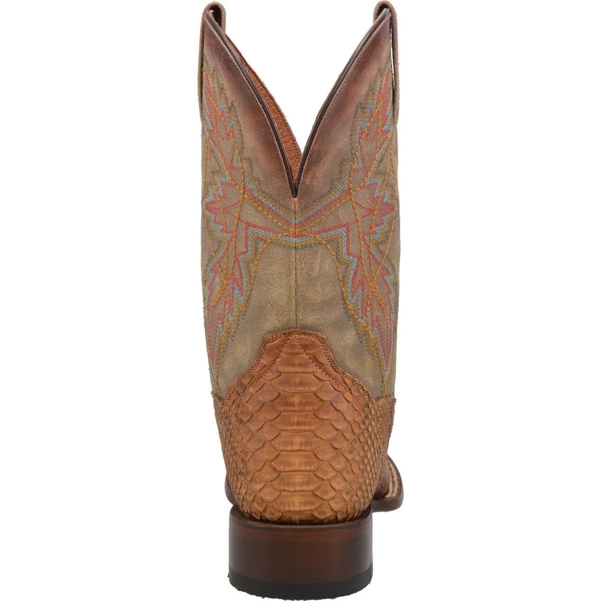 Dan Post Boots Boots Dan Post Men&#39;s Dry Gulch Python Snakeskin Square Toe Boots - Tan DP3996