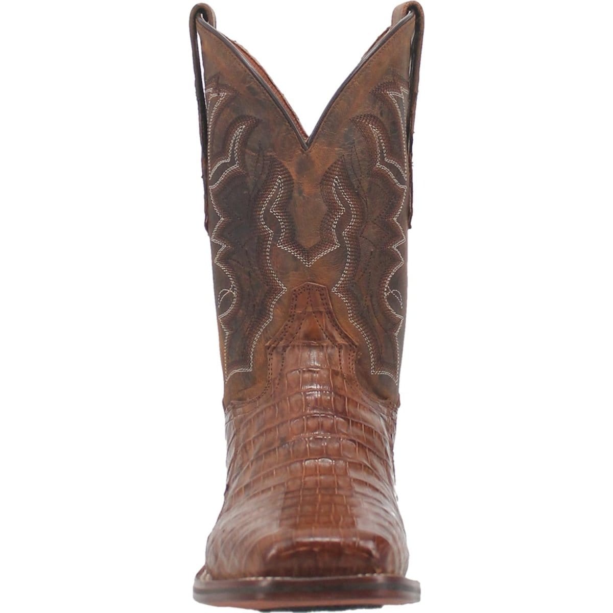 Dan Post Boots Boots Dan Post Men&#39;s Kingsly Genuine Caiman Belly Square Toe Boots - Bay Apache