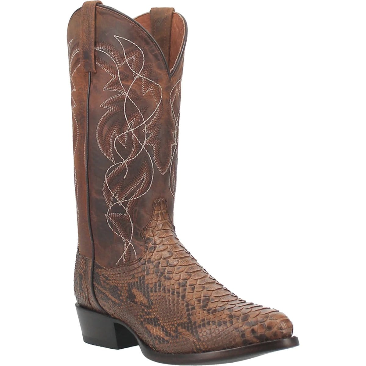 Dan Post Boots Boots Dan Post Men&#39;s Manning Python Snakeskin Round Toe Boots - Bay Apache