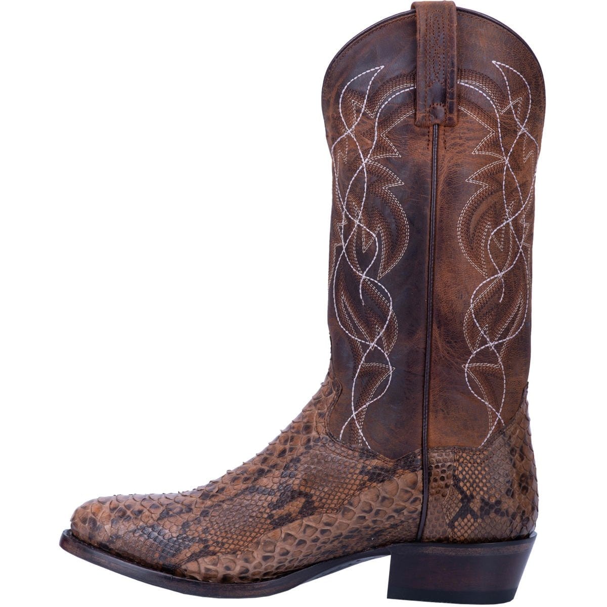 Dan Post Boots Boots Dan Post Men&#39;s Manning Python Snakeskin Round Toe Boots - Bay Apache