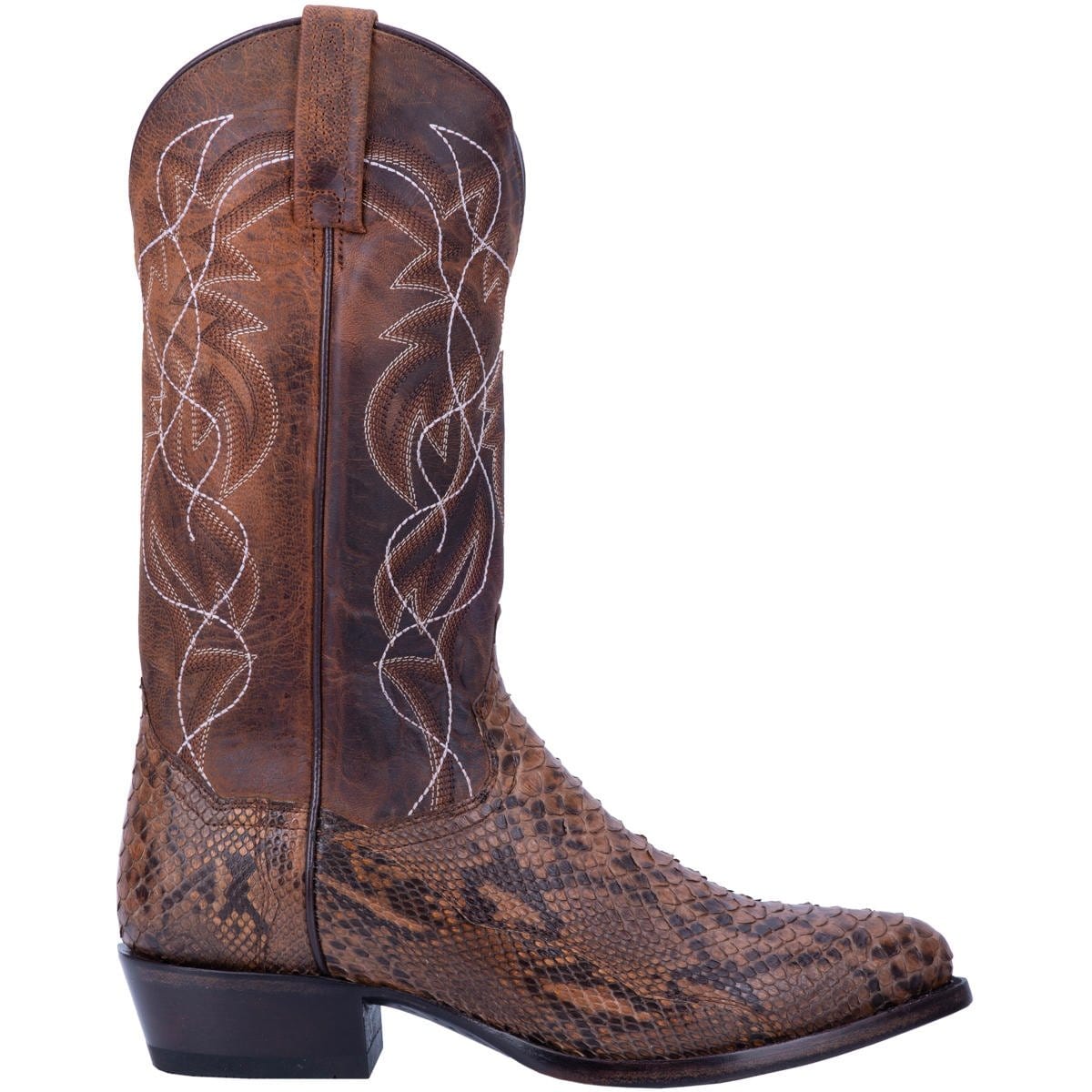 Dan Post Boots Boots Dan Post Men&#39;s Manning Python Snakeskin Round Toe Boots - Bay Apache