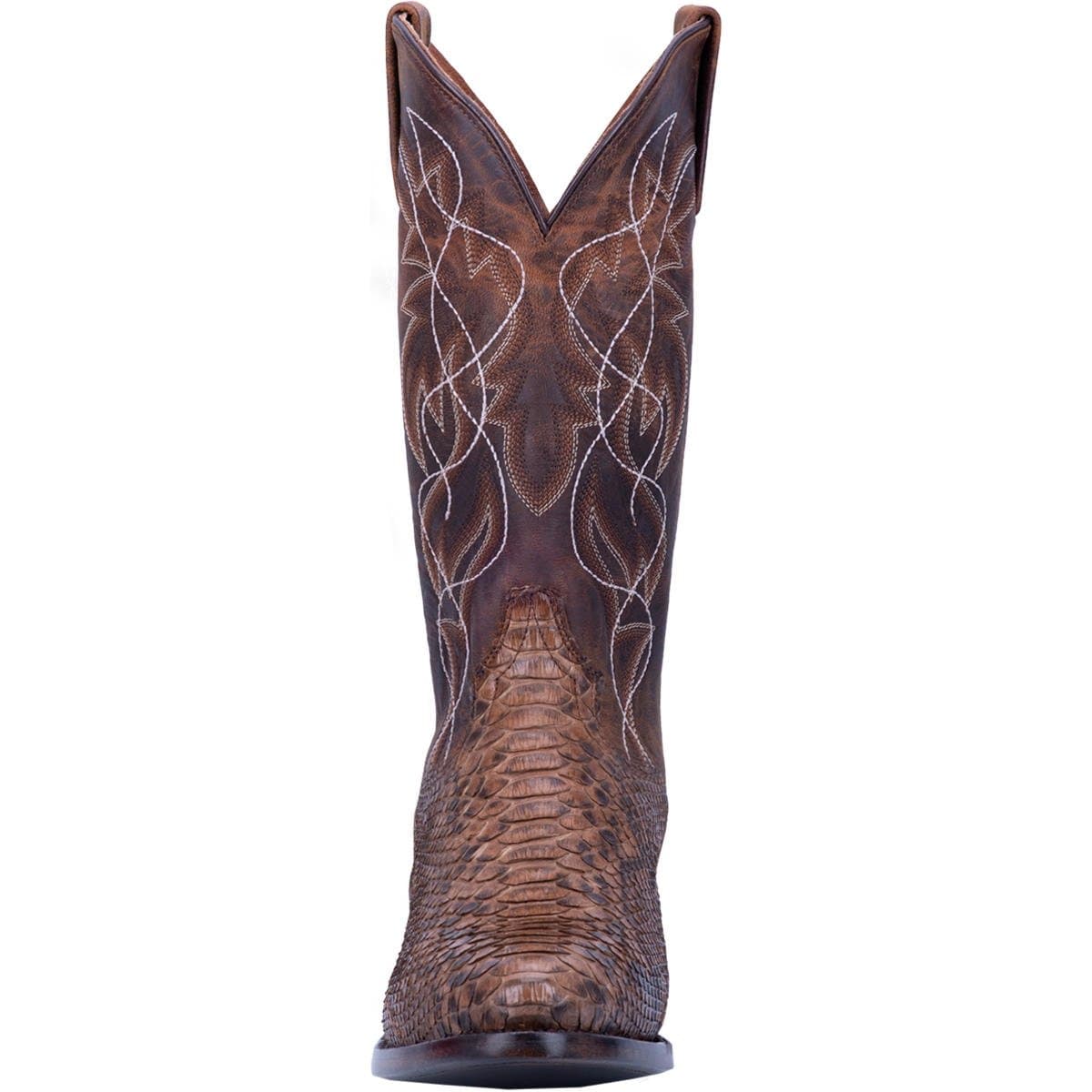 Dan Post Boots Boots Dan Post Men&#39;s Manning Python Snakeskin Round Toe Boots - Bay Apache