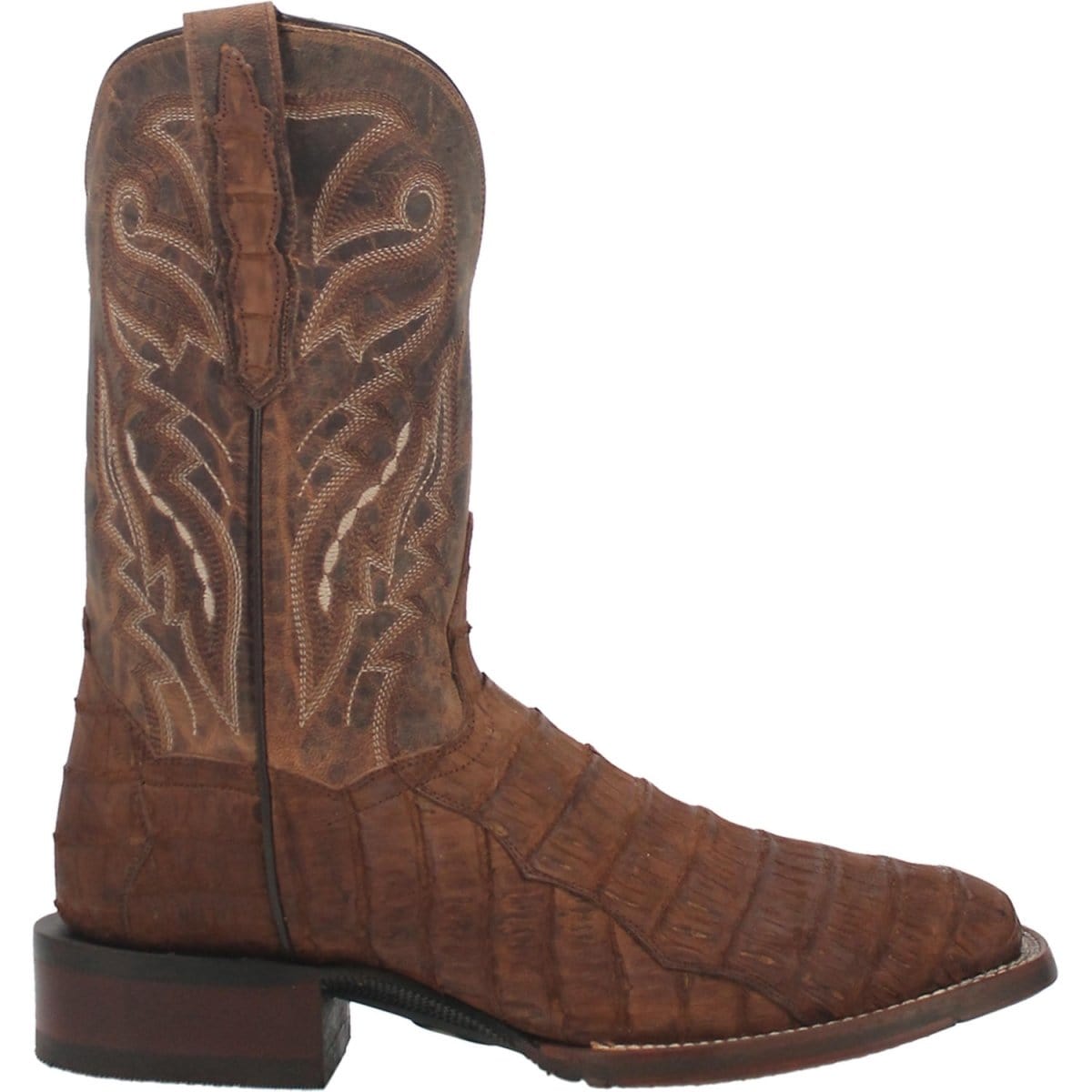 Dan Post Boots Boots Dan Post Men&#39;s Mickey Genuine Caiman Belly Square Toe Boots - Tan