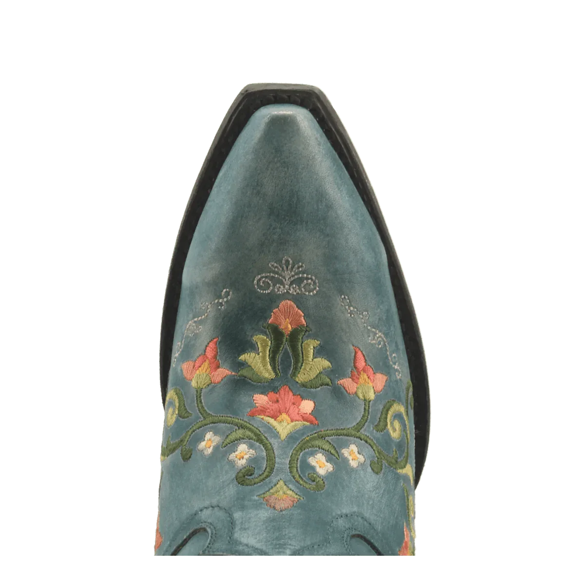 Dan Post Boots Boots Dan Post Women&#39;s Flower Child Snip Toe Leather Tall Boots - Turquoise DP3271