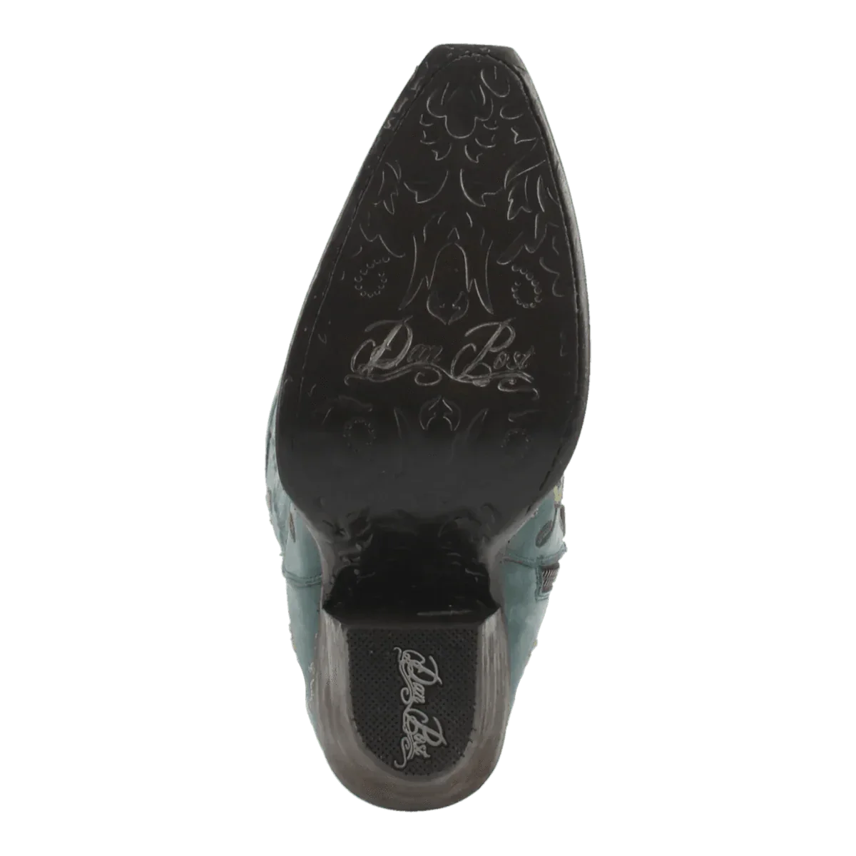 Dan Post Boots Boots Dan Post Women&#39;s Flower Child Snip Toe Leather Tall Boots - Turquoise DP3271