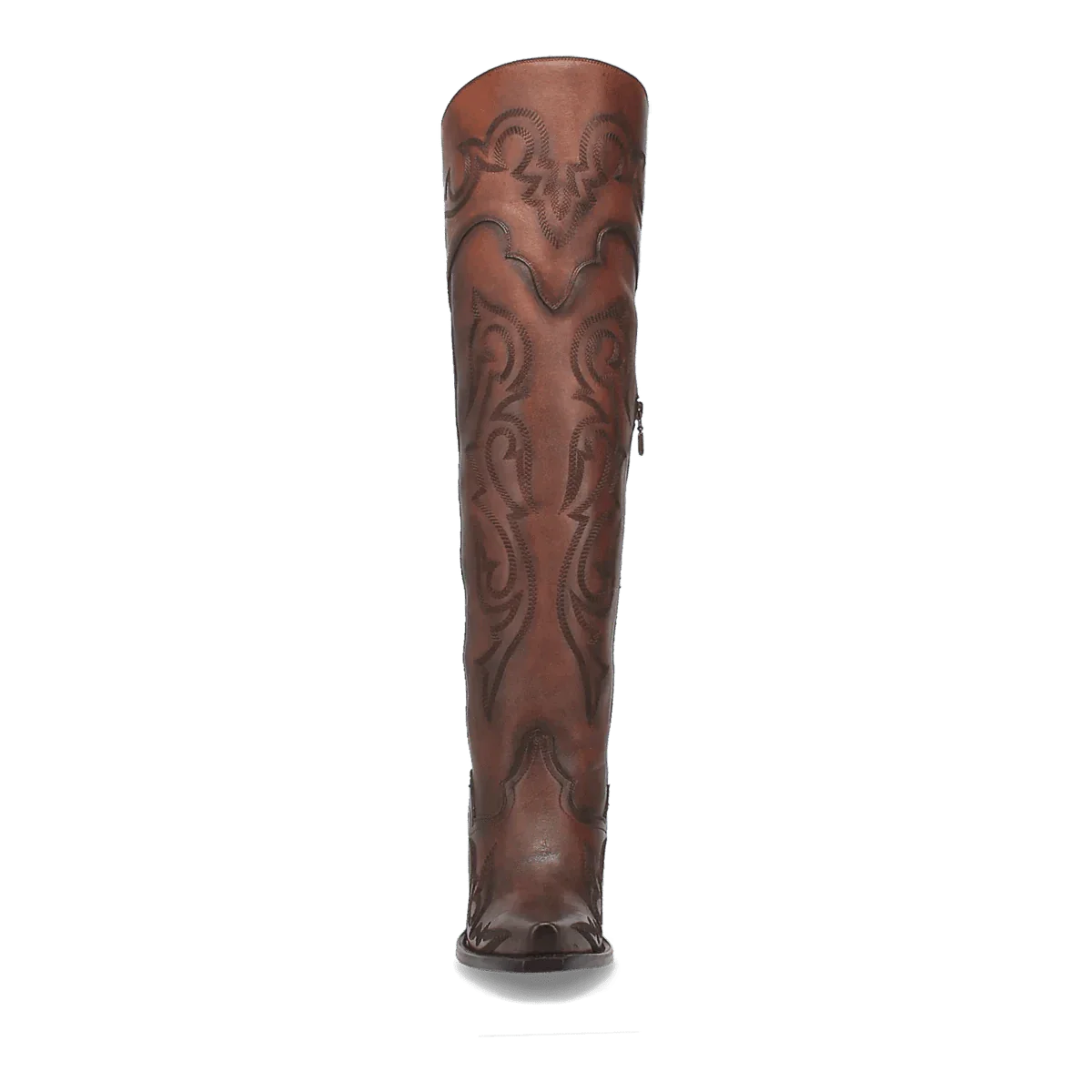 Dan Post Boots Boots Dan Post Women's Seductress Snip Toe Leather Tall Boots - Chestnut DP3285
