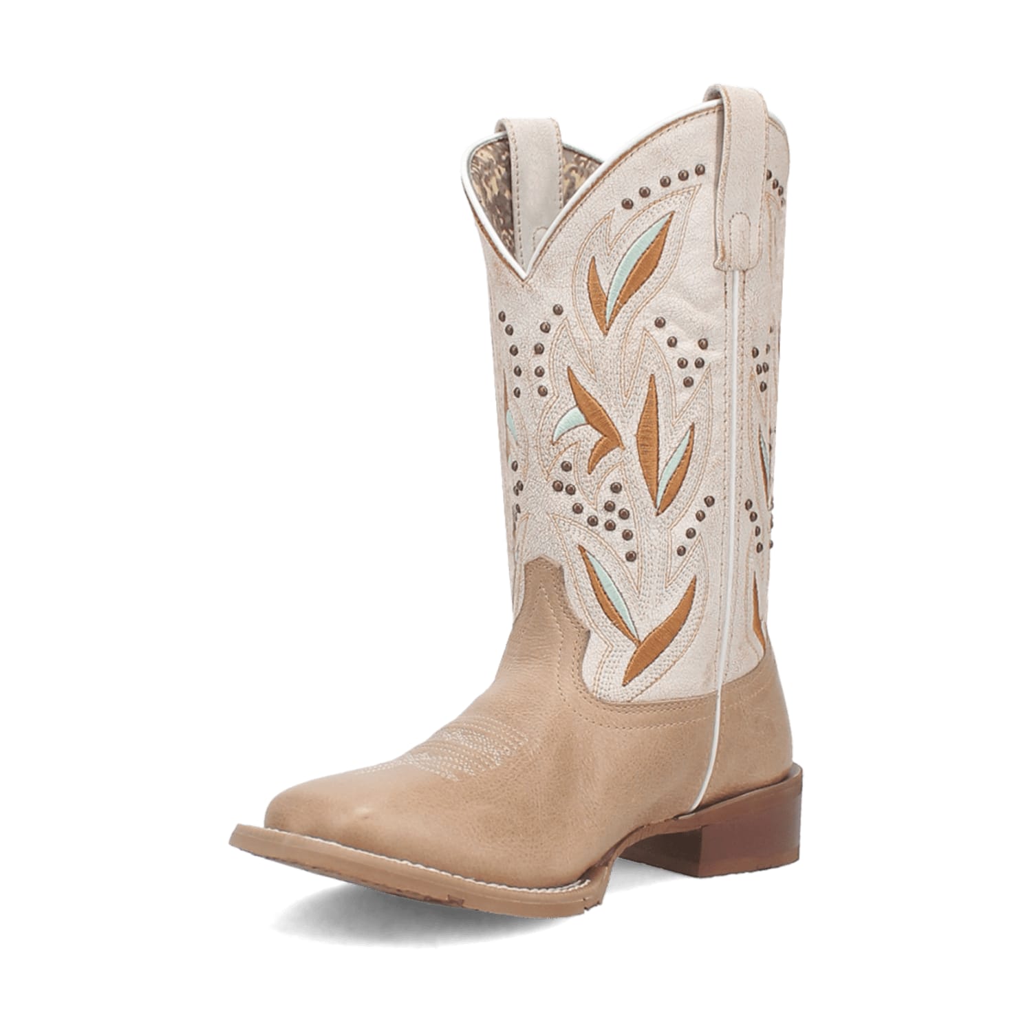 Dan Post Boots Boots Laredo Women's Lydia Broad Square Toe Leather Boots - Sand 5603