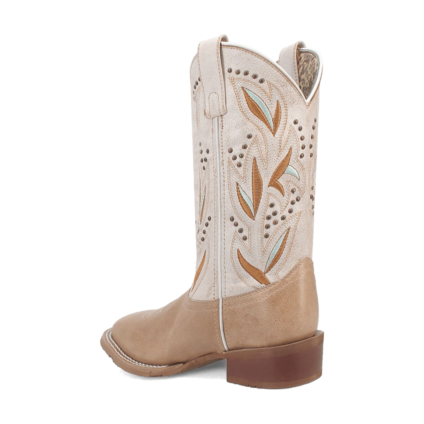 Dan Post Boots Boots Laredo Women's Lydia Broad Square Toe Leather Boots - Sand 5603