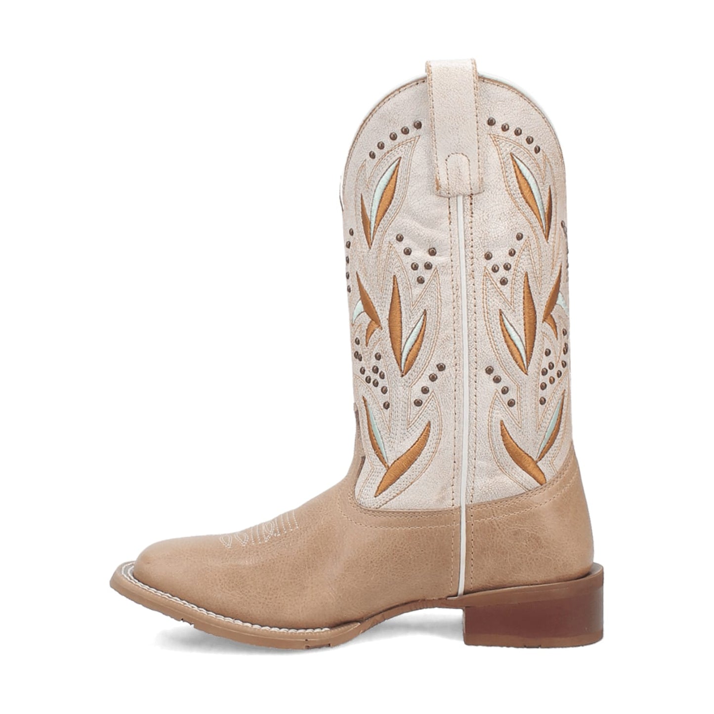 Dan Post Boots Boots Laredo Women's Lydia Broad Square Toe Leather Boots - Sand 5603