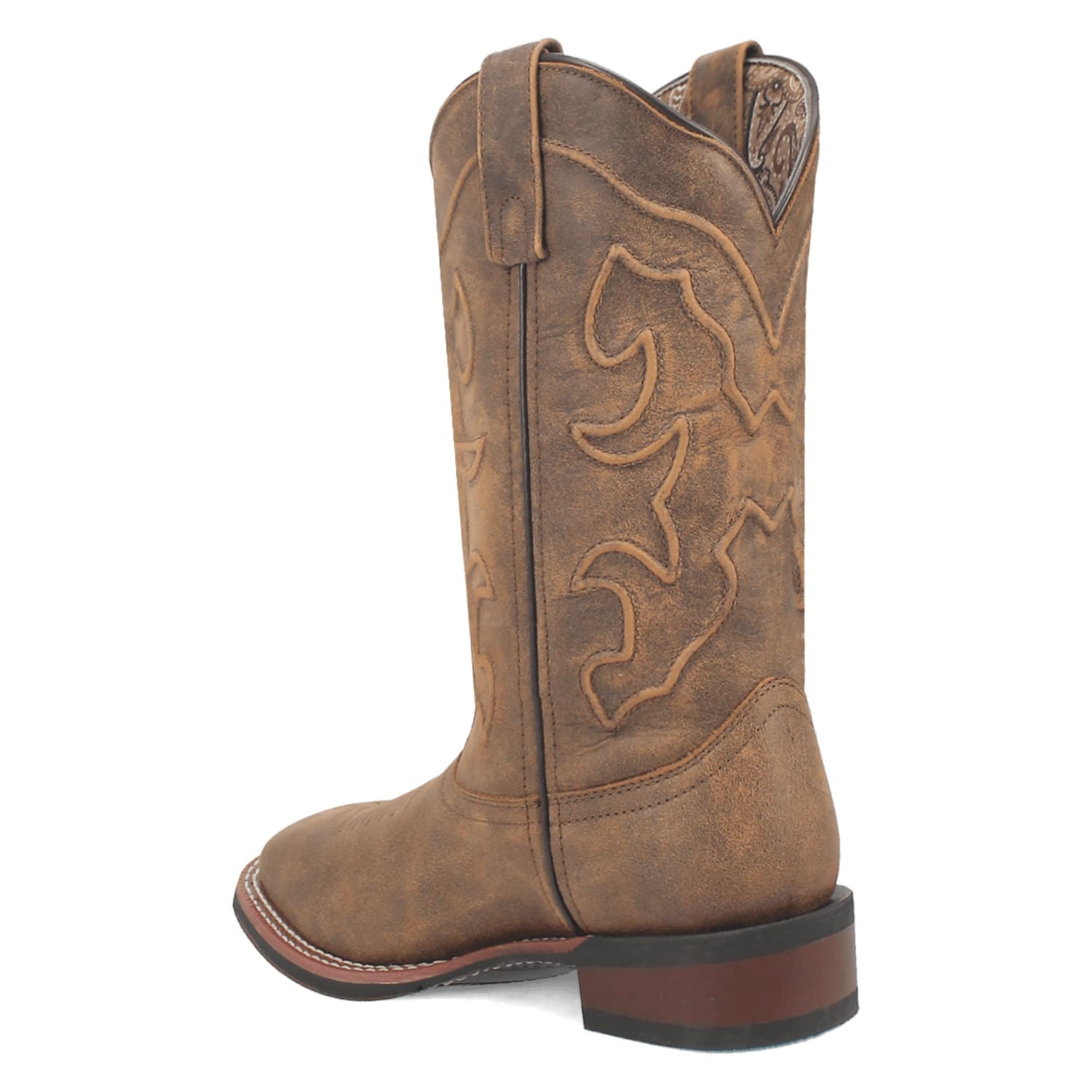 Dan Post Boots Boots Laredo Women's Megan Broad Square Toe Leather Boots - Tan 3119
