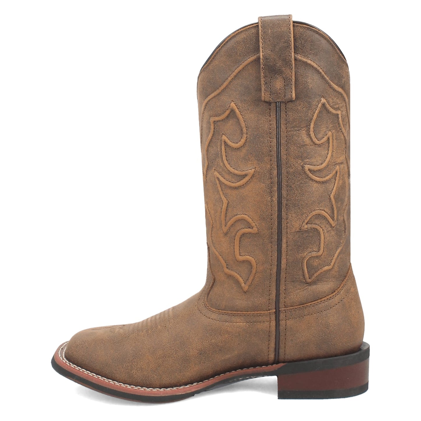 Dan Post Boots Boots Laredo Women's Megan Broad Square Toe Leather Boots - Tan 3119