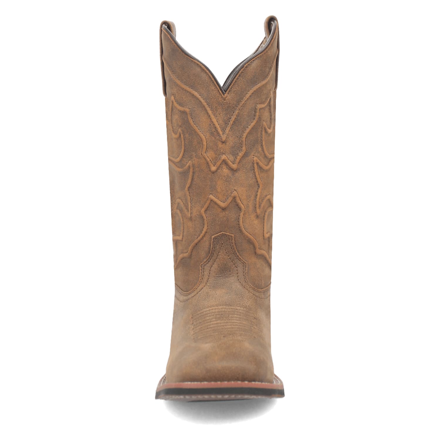 Dan Post Boots Boots Laredo Women's Megan Broad Square Toe Leather Boots - Tan 3119