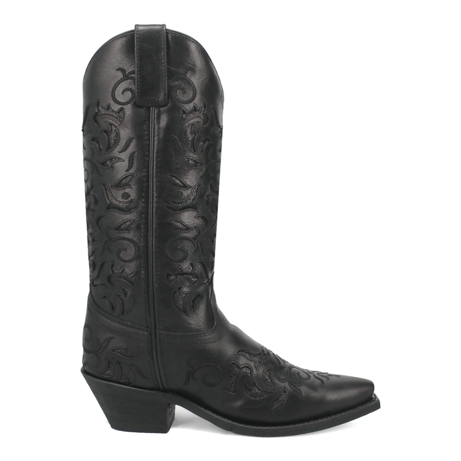 Dan Post Boots Boots Laredo Women's Night Sky Snip Toe Leather Boots - Black 52450