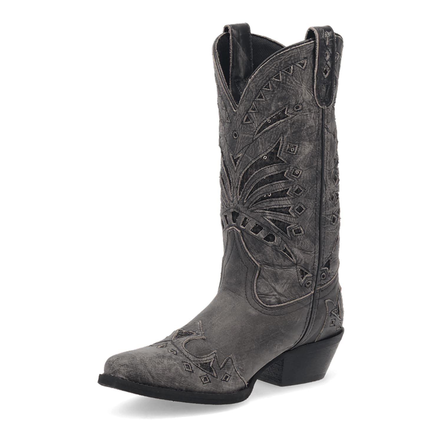 Dan Post Boots Boots Laredo Women's Stevie Snip Toe Leather Boots - Black 52120