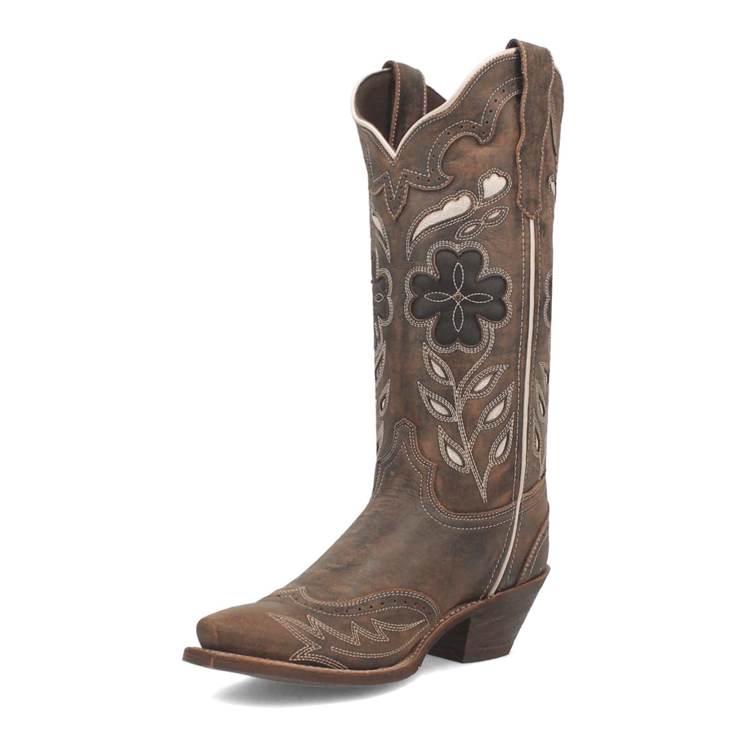 Dan Post Boots Boots Laredo Women's Zury Snip Toe Leather Boots - Brown 54268