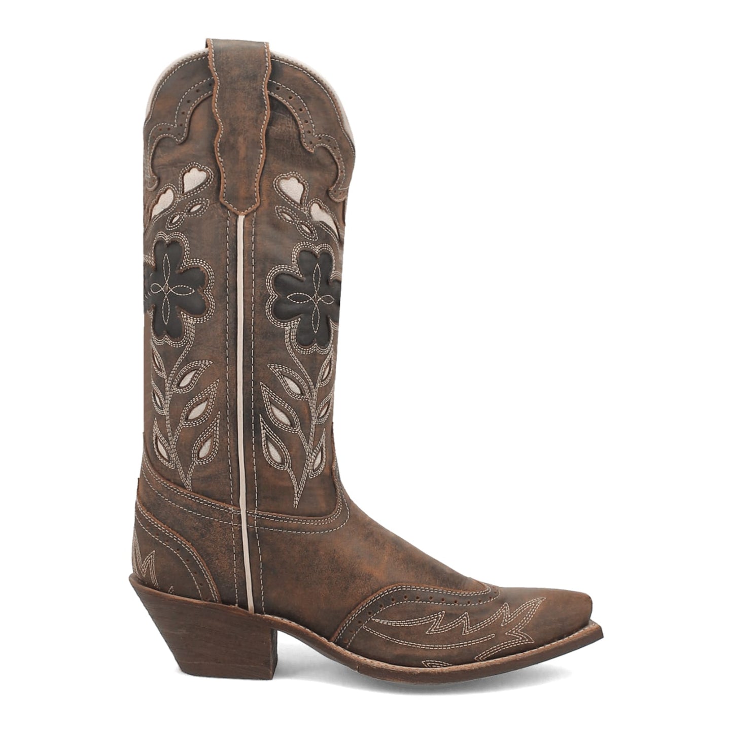 Dan Post Boots Boots Laredo Women's Zury Snip Toe Leather Boots - Brown 54268