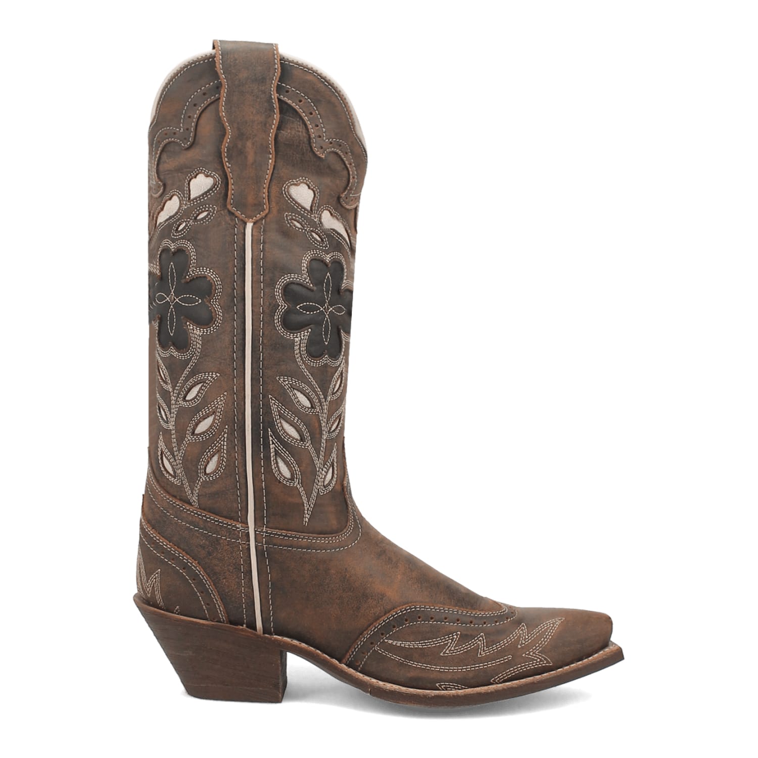Dan Post Boots Boots Laredo Women's Zury Snip Toe Leather Boots - Brown 54268
