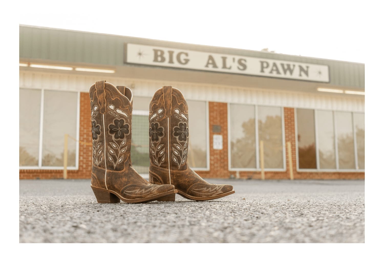 Dan Post Boots Boots Laredo Women's Zury Snip Toe Leather Boots - Brown 54268