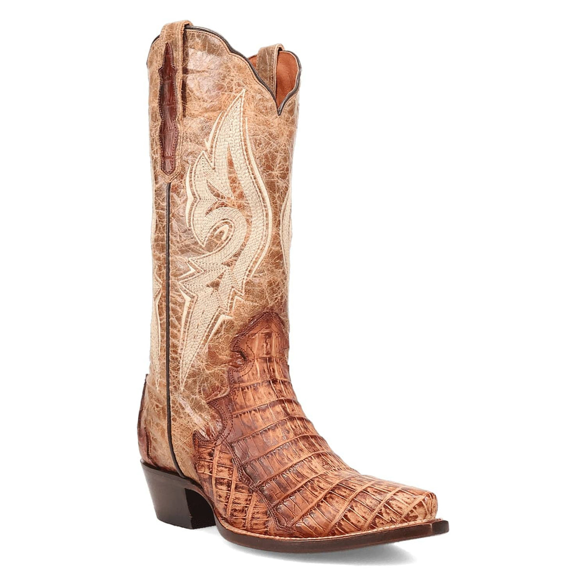 Dan Post Boots Boots Sand / 6 Dan Post Men&#39;s Berkeley Genuine Caiman Snip Toe Boots - Sand DP3063