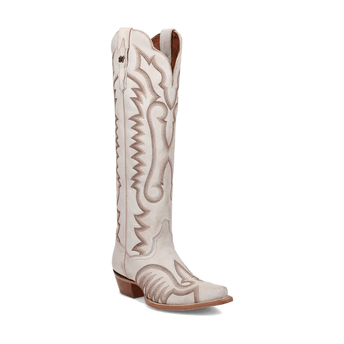 Dan Post Boots Boots White / 6 Dan Post Women&#39;s Josie Snip Toe Leather Tall Boots - White DP5107